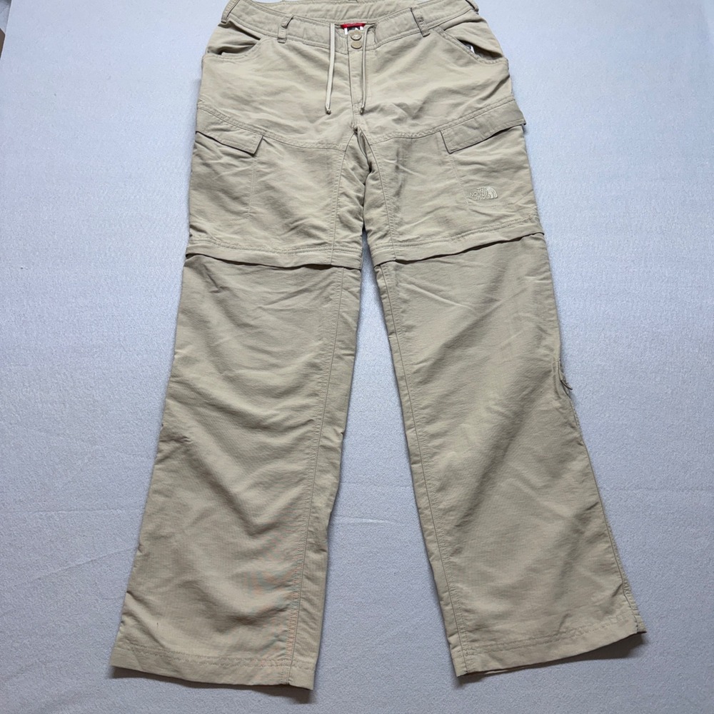 The North Face Womens Tan Convertible Hiking Cargo Pants Size 10 Regular